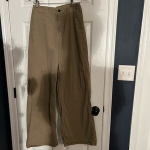 RAG & BONE Cotton-blend twill wide-leg pants